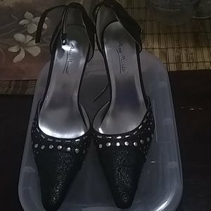Women's Black Wedge Pumps Size 8.5